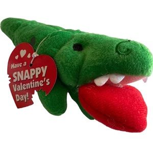Alligator Valentine plushie NEW have a Snappy Valentine’s Day